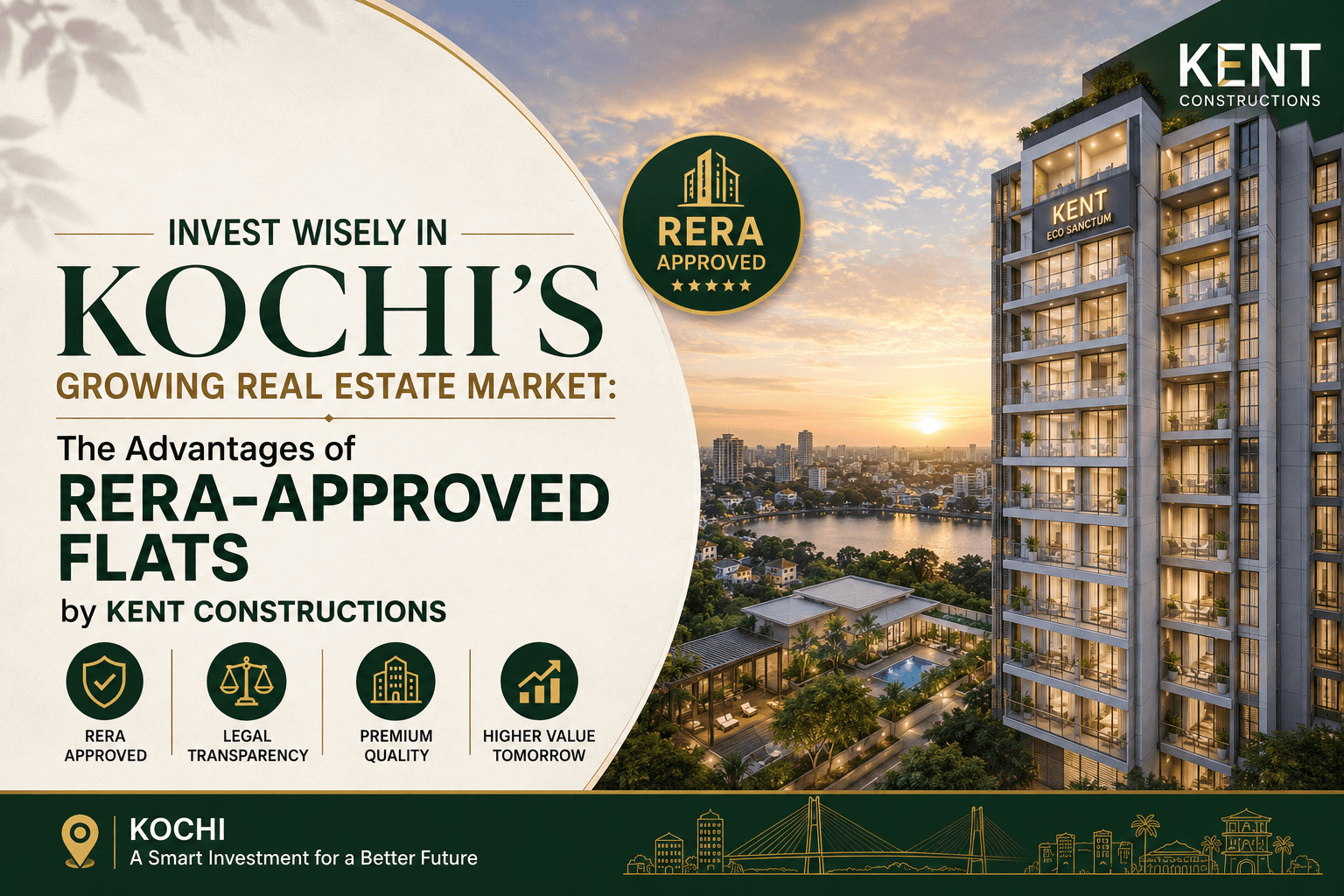 Invest Wisely in Kochi’s Growing Real Estate Market: The Advantages of RERA-Approved Flats by Kent Constructions