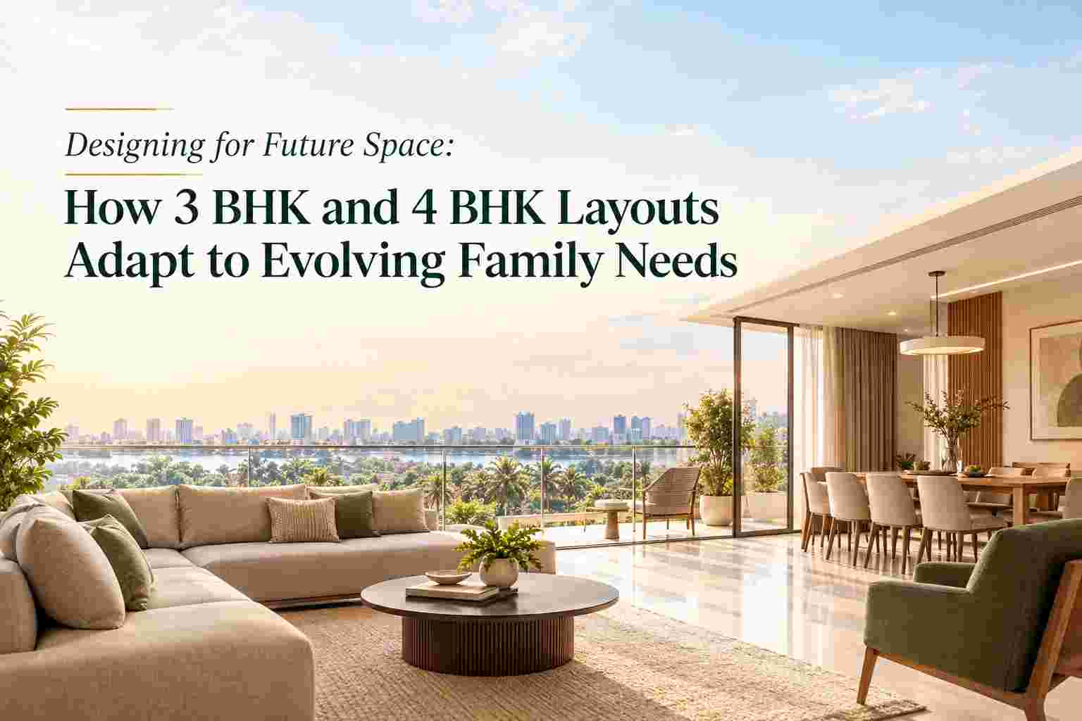 Designing for Future Space: How 3 BHK and 4 BHK Layouts Adapt to Evolving Family Needs